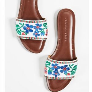 Veronica Beard Frida Flor Sandal EUC